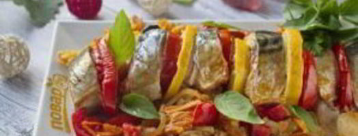 запеченная скумбрия краски осени. Шаг 8