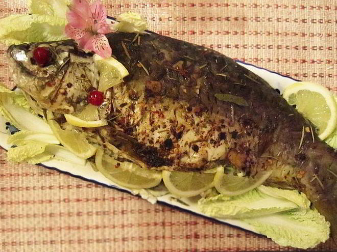 Рецепт запеченого карпа