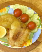 Жареная рыба в кляре на закваске