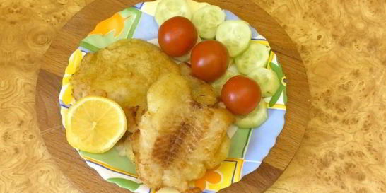 Жареная рыба в кляре на закваске