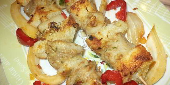 Хрустящие шашлычки с рыбкой