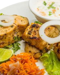 Куриный шашлык с карри