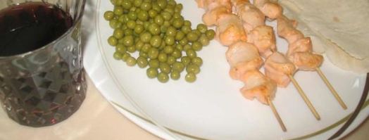 куриный шашлык в духовке на шпажках. Шаг 11