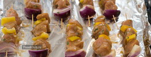 куриные шашлычки с овощами. Шаг 6