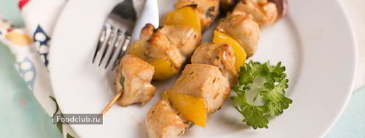 куриные шашлычки с овощами. Шаг 7
