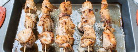 куриные шашлыки на шпажках. Шаг 4