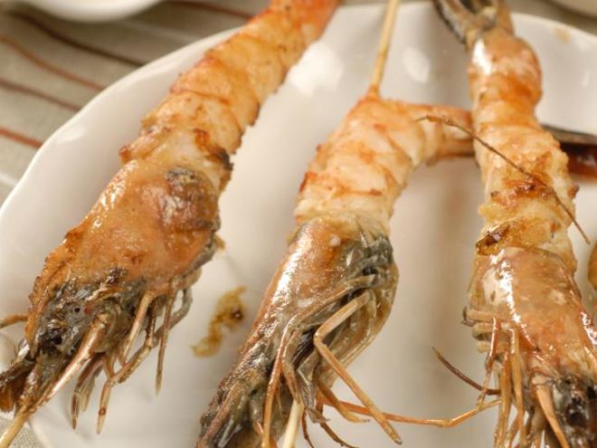 Рецепт шашлычков из креветок