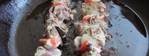 шашлычки из куриной печени. Шаг 5