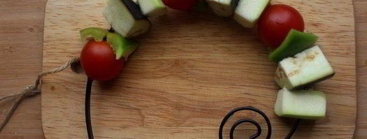 шашлычки из лосося и овощей. Шаг 5