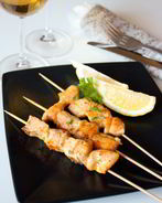 Шашлычки из семги с карри