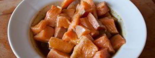 шашлычки из семги с карри. Шаг 4