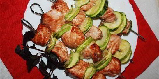 Шашлычки из семги