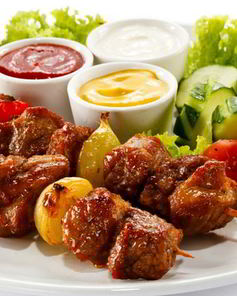 Шашлык из говядины по-азиатски