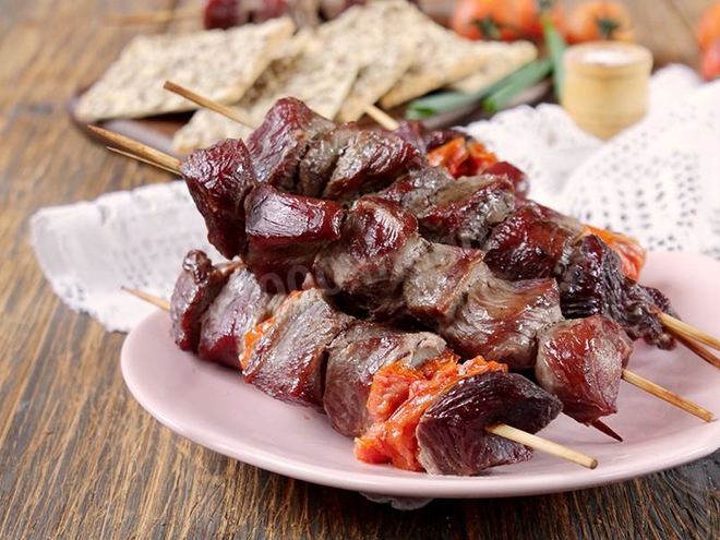 Рецепт шашлыка из говядины в духовке