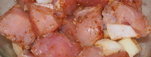 шашлык из индейки в пиве. Шаг 4