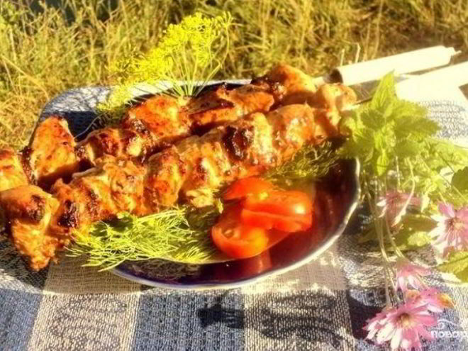 Рецепт шашлыка из куриного филе