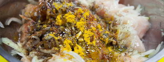 шашлык из куриных грудок с овощами. Шаг 3