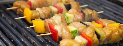 шашлык из куриных грудок с овощами. Шаг 8