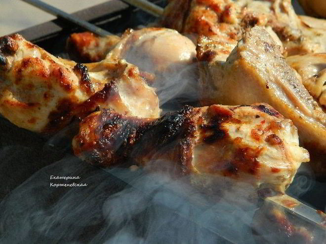 Рецепт шашлыка из курицы на пиве