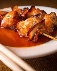 Шашлык из курицы в соусе терияки