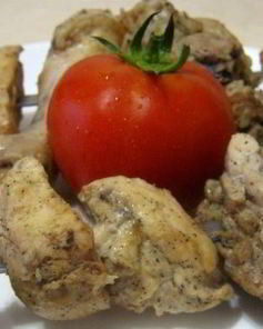 Шашлык из курицы в уксусе