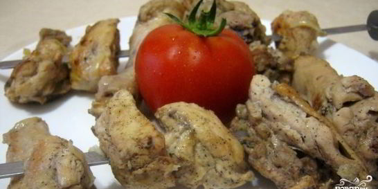 Шашлык из курицы в уксусе