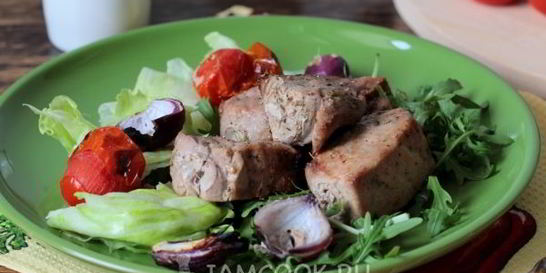 Шашлык из рыбы на мангале