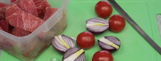 шашлык из рыбы на мангале. Шаг 7