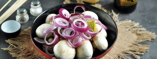 шашлык из шампиньонов в духовке. Шаг 5