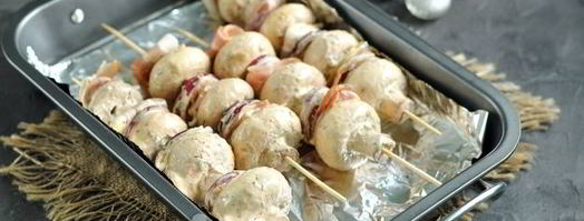 шашлык из шампиньонов в духовке. Шаг 7