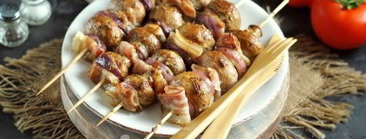 шашлык из шампиньонов в духовке. Шаг 8