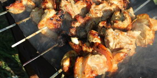 Шашлык на кефире