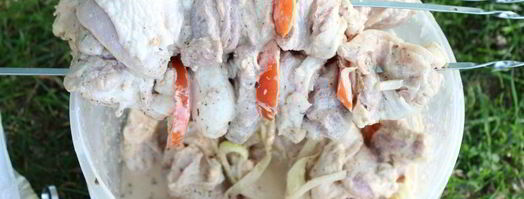 шашлык на кефире. Шаг 3