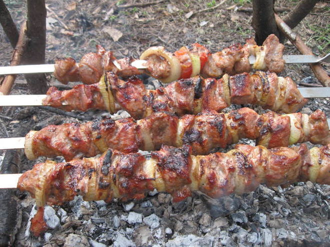 Рецепт шашлыка на природе