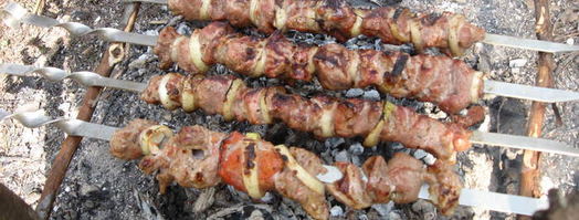 шашлык на природе. Шаг 6