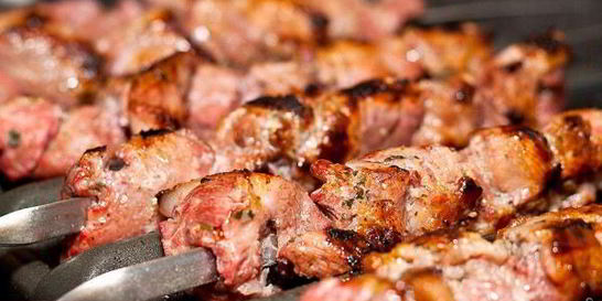 Шашлык в гранатовом соке