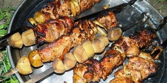 Шашлык в коптильне