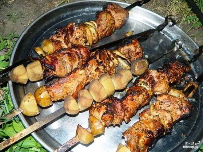 Рецепт шашлыка в коптильне