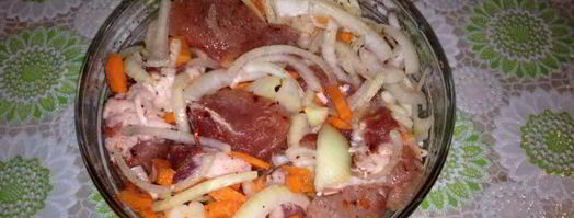 шашлык в мультиварке из свинины. Шаг 6