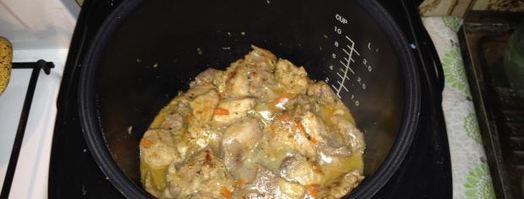 шашлык в мультиварке из свинины. Шаг 9