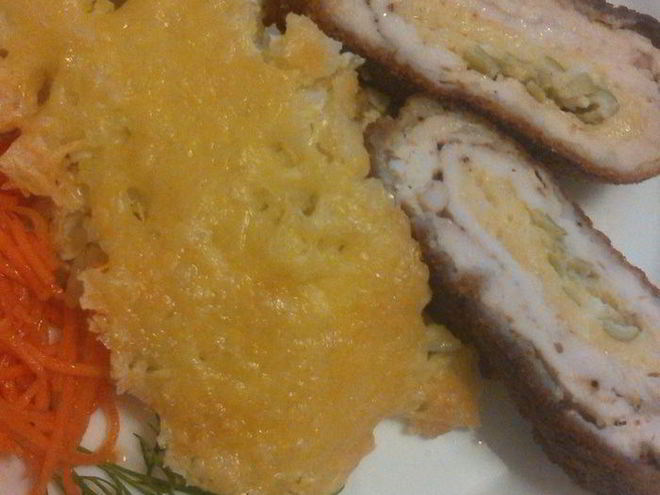 Рецепт куриного шницеля с рисовой запеканкой