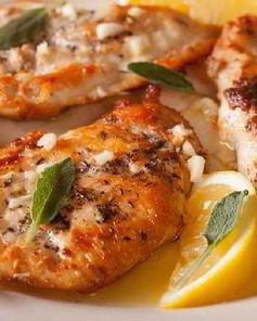 Куриный шницель с шалфеем