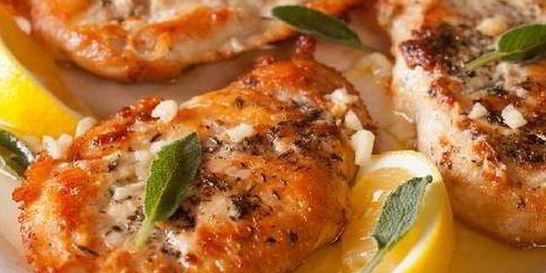 Куриный шницель с шалфеем