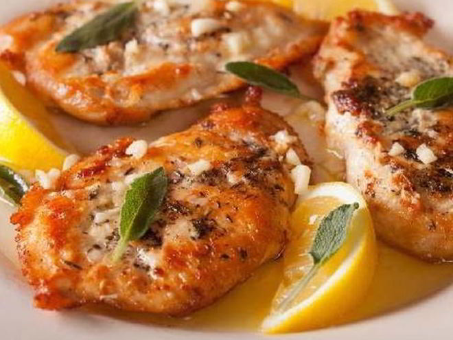 Рецепт куриного шницеля с шалфеем