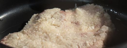 пюре из цветной капусты с оригинальным свиным шницелем. Шаг 4