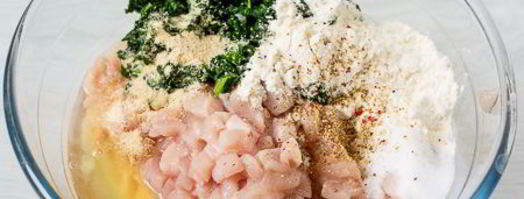 рубленые куриные шницели со шпинатом. Шаг 3