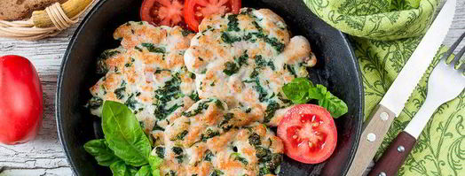 рубленые куриные шницели со шпинатом. Шаг 6