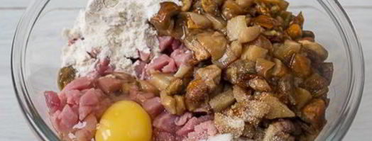 рубленые шницели из свинины с грибами. Шаг 3