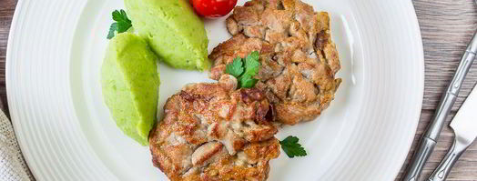 рубленые шницели из свинины с грибами. Шаг 6