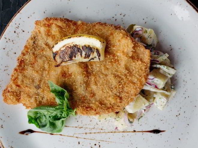 Рецепт шницеля из индейки в панировке из карри